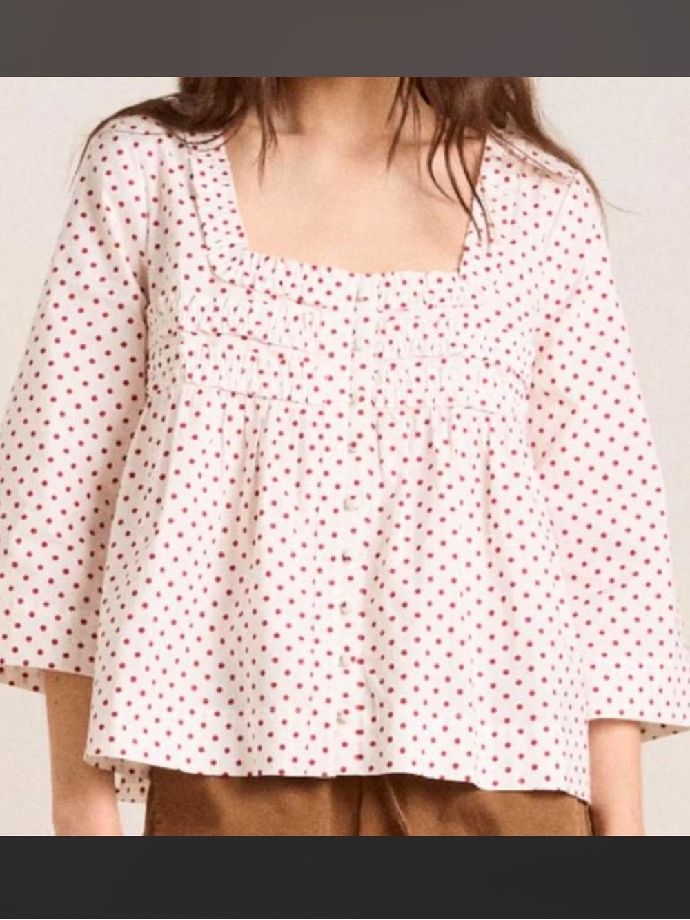 Damson Madder Polka Dot Blouse